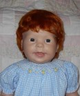 Kemper Mohair Nikki Unisex Doll Wig Size 16 17 Carrot Red Short Style   Bangs