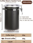 Lager Coffee Food Canister Airtight Stainless Steel Kitchen Storage Container