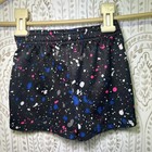 Under Armour Kids Black Splatter Print Athletic Shorts Size 18m