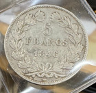 France 1846 Bb   900 Silver 5 Francs  louisphilippe I