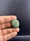 Very Rare Old Vintage Large Tibetan Turquoise Stone Bead Worn Patina