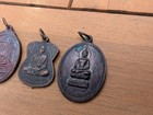 Lot Of 4 Thai Buddhist Amulet Pendants Magic Buddha Thailand