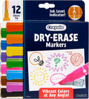 Crayola Take Note Dry Erase Markers  12 Count  Chisel Tip  Low Odor