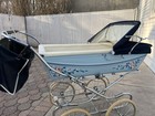 Rare Wilson Silver Cross Baby Carriage Stroller Vtg England Pram Doll Child 