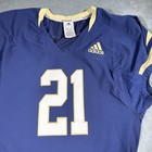 Adidas Football Jersey Men   s Large Navy gold Authentic Game Style Team Issues 21