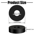4p Rubber Isolation Pads Thick Anti-vibration 0 5 Inches  Black