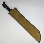 Ww2 U s  Army Military Jungle Machete W  Canvas Scabbard Wwll 18    Blade Vintage 