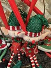 Christmas Pixie Elf 15  Decorative Wireframe Doll Set Of Two 2 Elf Door Hangers