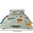 3pcs Duvet Cover Set Soft Animal Pattern Bedding Set Home All Seasons Full Size