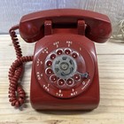 Vintage Stromberg-carlson Red Rotary Dial Phone Made In Usa Tested   Working