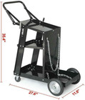 Black Portable Welder Welding Cart Plasma Cutter Mig Tig Arc Storage Tanks