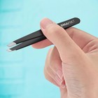 Tweezers Set 4-piece Professional Stainless Eyebrow Hair Pluckers Eyelash  case