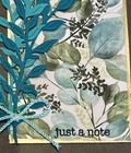 4 Just A Note Tranquil Leaves Eucalyptus Stems Gold Accents Stampin Up  Card Kit