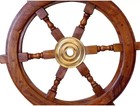 Wooden Ship Wheel Decor 18in Pirate Captain Ships Wooden Maritime Boat Steering