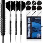 Cyeelife Tungsten Steel Tip Darts 90  Set With Flights Shafts 21g-38g