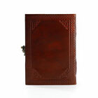 Handmade Leather Blue Stone Journal writing Notebook Diary Unlined Paper Gift