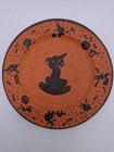 Vintage Halloween Dennison Black Cat 6  Paper Plate  please Read Description