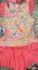 Lot Of 5  Girls 3 Bathing Swim Suits   2 Cover-ups  Size 4 5 6 