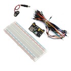 Mb-102 830 Point Breadboard   3 3v 5v Power Supply   65 Jumpers   Battery Cable