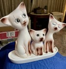 Vintage Siamese Cat Four Piece Salt And Pepper Shakers W toothpick Holder