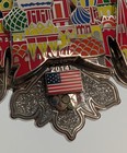 Charles Fazzino Sochi 2014 Winter Olympics Team Usa 3d Limited Edition Pin