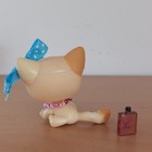 Lps Littlest Pet Shop  1521 Yellow Orange Shorthair Sitting Cat Authentic Hasbro