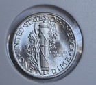 1944-d   Mercury Dime   Gem Bu   Brilliant Unc    Ms   Full Bands