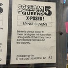 Signed Brinke Stevens Scream Queens 4 Card  57   B Movie Queen- Adult Autograph 