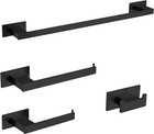 4-pieces Bathroom Hardware Accessories Set  Towel Rack Towel Bar Toilet Paper 