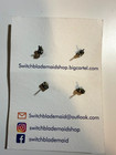 Switchblade Maid Acrylic Post Earrings Playing Card Suits Spades Diamonds Hearts