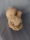 Vintage Large Ceramic Bunny Rabbit Bank 15  Long 8  Tall Unique Garden Decor