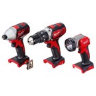 Milwaukee 2696-26 M18 Cordless 6-tool Combo Kit  2 Batteries  Contractor Bag