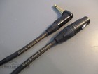 Mogami W2549 Black   Gold Xlr Female To Right Angle 1 4  Ts   Unbalanced Cable