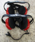Pair Of Racing Electronics Headset Racing W  Volume Adjustment And Carry Case