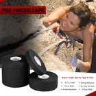 Pro Finger Tape 8 Pack - 0 5    X 45 Ft Black 0 5in X 45ft - 8 Rolls  