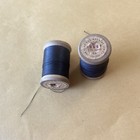 Antique Crest  Original General Cotton Sewing Thread Black 2 Spools 175 Yards