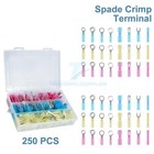 250x Heat Shrink Wire Connectors Electrical Ring Fork Spade Crimp Terminals Kit