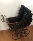 Vtg 35    Victorian Baby Doll Carriage Pram Buggy Read For Shipping Details