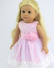 Pink Dress Lace Tulle For American Girl 18  Doll Clothes Freeship Adds  Lovvbugg