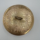 Vintage Brass Sewing Kit W Thread  Needles  Safety Pin  Thimble  Threader   Case