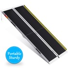 2 3 4 5 6 7 8 10ft Home Wheelchair Ramp Non-skid Folding Aluminum Ramps Steps