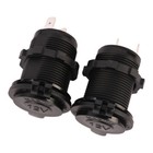 2pcs 12v Cigarette Lighter Socket Power Outlet Receptacle Plug Or Car Marine Atv