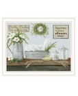 Fresh Towels White Framed Print Wall Art