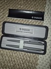New Parker Jotter Duo Classic Gray W chrome Trim Ballpoint Pen   Pencil Set Usa