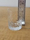 Elegant Diamond Cut Pattern Clear Shot Glasses   9 Available 