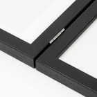 3 Photo Picture Frame Black 5x7 Center 4x6 Sides Hinged Glass Wall Tabletop