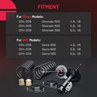 6x Front Struts Rear Shocks Sway Bars For 14-18 Chevy Gmc Silverado Sierra 1500