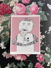 Stylized Grandpa   Flower Cup Original Doodle Indie Art Print Licensed Signed