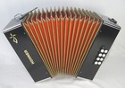 Hohner Diatonic Accordion 2915 Black De Luxe Sol do  g c  With Straps
