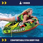 Wow Sports Thriller Towable Tube 1 Person - Inflatable 1 Person  Multicolor
